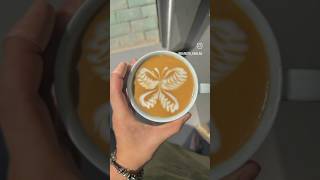 how to make butterfly 🦋 latte art #latte