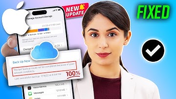How to Fix The Last Backup Could Not Be Completed because of Poor Network Conditions from iCloud