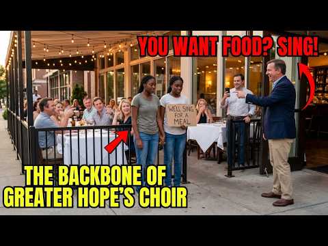 Homeless Twins Asked to Sing for Food — Crowd's Laughter Stopped When They Heard Voices