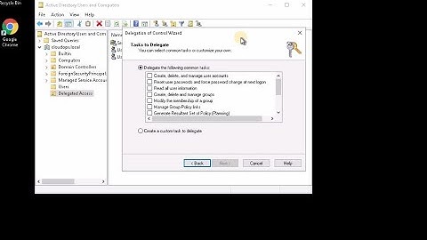 Active Directory Delegation Wizard Configuration Step by Step