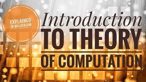 Introduction to theory of Computation  #computerscience #ktusyllabus