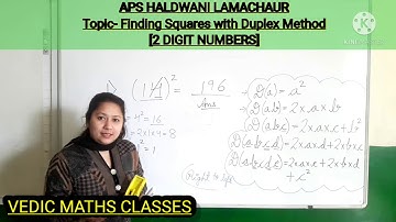 Class7th&8th#Vedic Maths#Duplex Method[2 Digit Numbers]