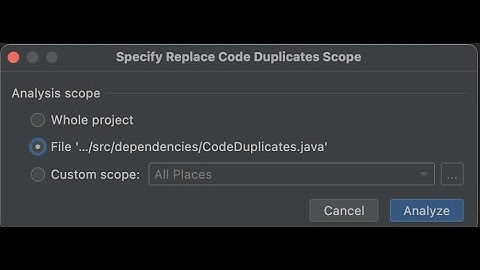 Find and Replace Code Duplicates - Intellij
