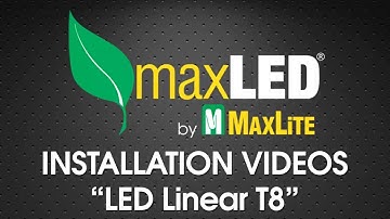 How to Install MaxLite LED T8 Bulbs into a Linear Fixture