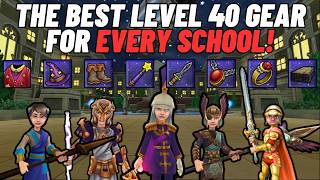 Wizard101| The BEST Level 40 Gear Guide For EVERY School! (Barkingham Chronicle Update)