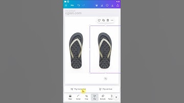 How to flip image in Canva Mobile #canva #canvapro #imageediting