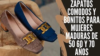 ZAPATOS Y BONITOS PARA MUJERES MADURAS DE 50 60 Y 70 AÑOS SEÑORAS MODERNAS ZAPATOS DE MODA - YouTube