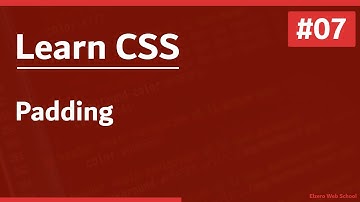 Learn CSS In Arabic 2021 - #07 - Padding