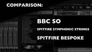 How does the sound of BBCSO Strings compare to SSS and Bespoke?