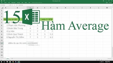 15. Hàm Average - Hàm tính trung bình cộng trong Excel