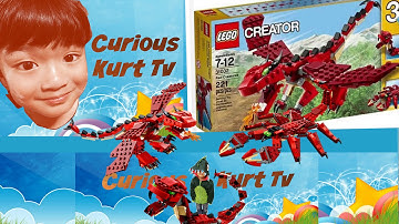 LEGO Creator Red Creatures - set 31032 - speed build
