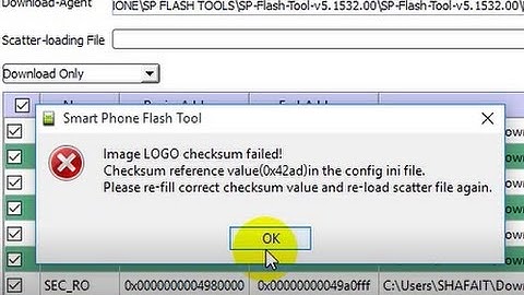 how to fix  image Logo checksum failed! sp flash error solution