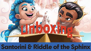 Unboxing - Santorini Pantheon Edition & Riddle of the Sphinx