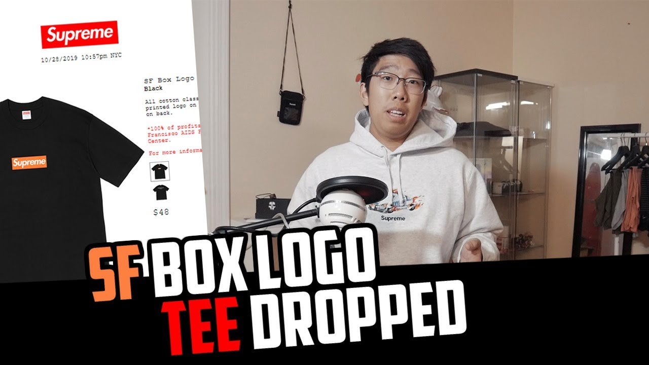 THE SF BOX LOGO TEE DROPPED ONLINE!?!
