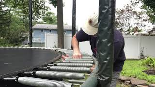 14' Double Jump Trampoline Assembly DIY (Time Lapse)