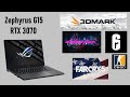 Zephyrus G15 RTX 3070 - Benchmark & FPS in 4 Games (Far Cry 5,  RB6, Cyberpunk 2077, CSGO)