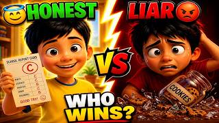 Honest Kid vs Liar Kid 😡❤️ | Why Telling the Truth Matters! #HonestKidVsLiarKid