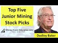 Top Five Junior Mining Stock Picks from Dudley Baker of CommonStockWarrants.com