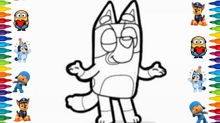 How to Draw Bluey | Easy Cartoon Drawing Tutorial for Kids