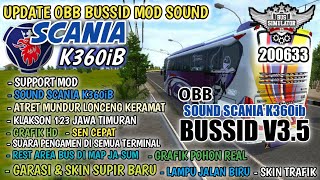 OBB MOD SOUND SCANIA K360iB BUSSID V3.5 | REAL SOUND ETS2 | BUS SIMULATOR INDONESIA