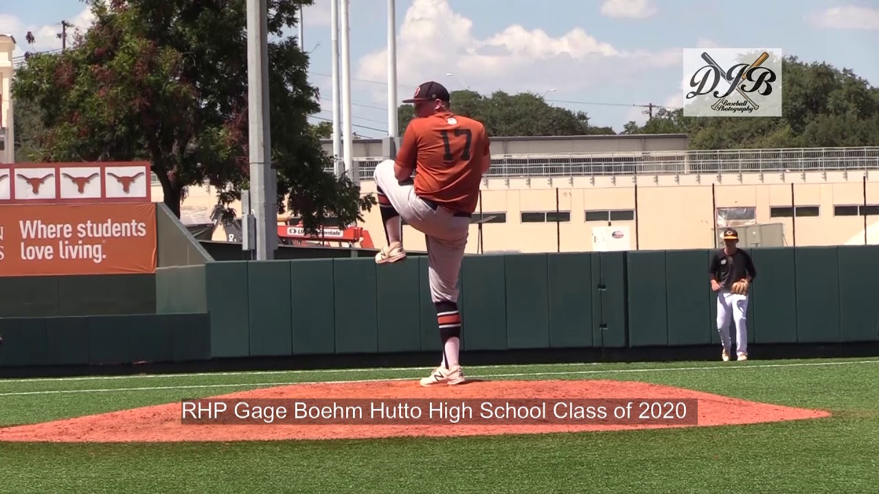 RHP Gage Boehm Hutto High School Class of 2020 - YouTube