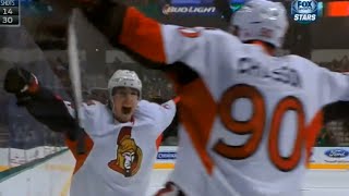 Pageau Scores Off a Great Bank Pass From Chiasson vs Dallas