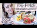 HEALTHY INDIAN INSPIRED STUFFED PEPPERS | COOK WITH ME | SafsLife