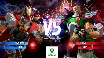 Marvel VS Capcom Infinite : IRON MAN & THOR vs SIGMA & CHRIS (Very Hard) 4K UHD Gameplay