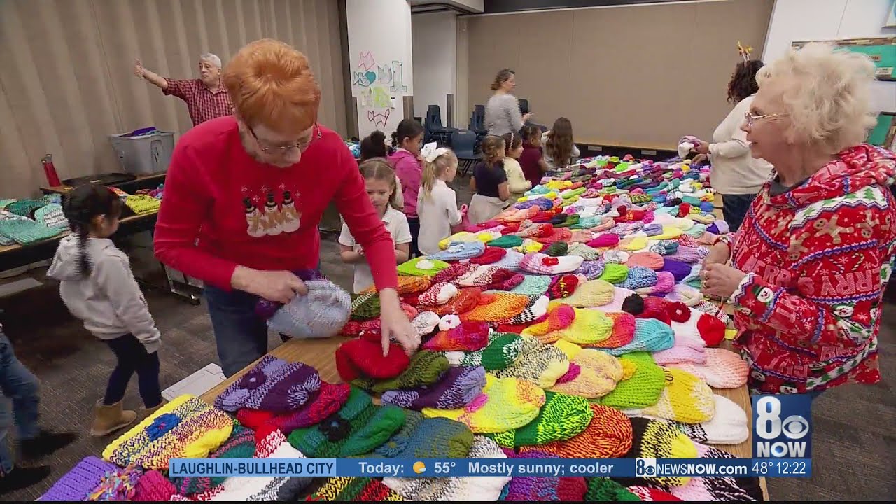 1,000 hand-knitted hats given to Las Vegas children