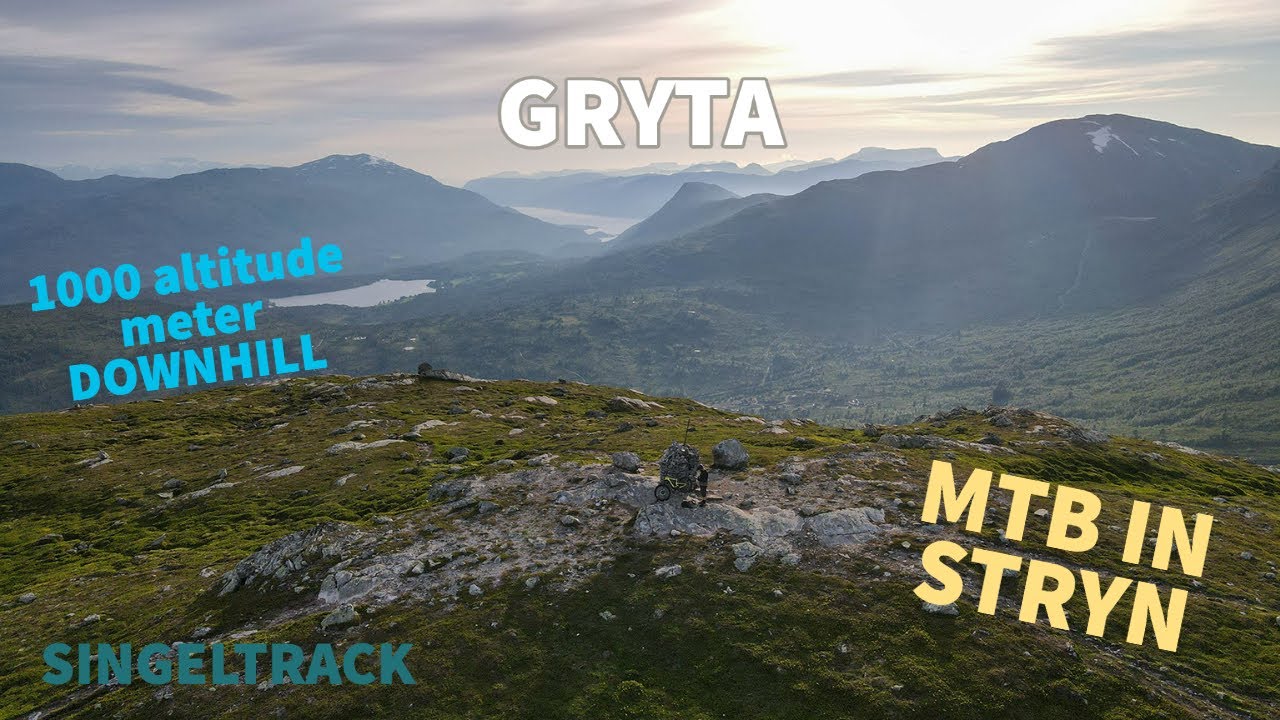 MTB IN STRYN - GRYTA - 1000METER DOWNHILL ALTITUDE