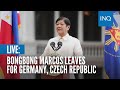 Live bongbong marcos leaves for germany czech republic