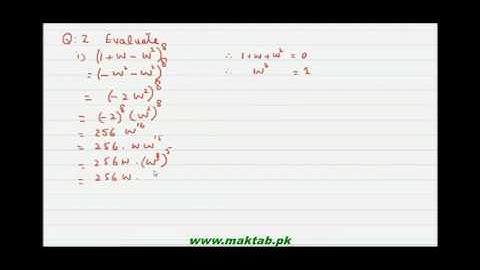 FSc Math Book1, CH 4, LEC 17: Ex 4.4 (Part 1)