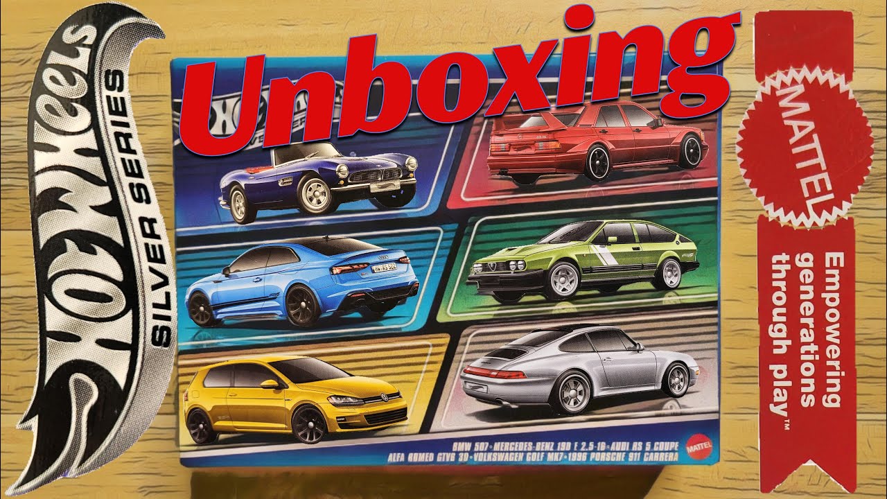 Unboxing Hot Wheels Silver Series Euro Style Cars Set 