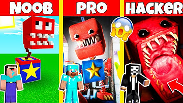 PROJECT POPPY PLAYTIME TRAILER BOXY BOO HOUSE BUILD CHALLENGE - NOOB vs PRO vs HACKER / Animation