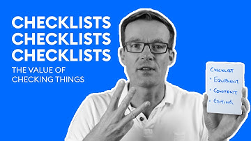 Checklists — The Value of Checking Things