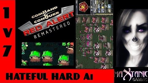 1 on 7 Command & Conquer Red alert Remastered HATEFUL HARD Ai!