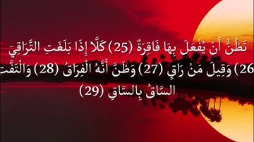 سورة القيامة القارئ خالد الجليل مع الايات I قناة سلطان العواد رمضان 1434