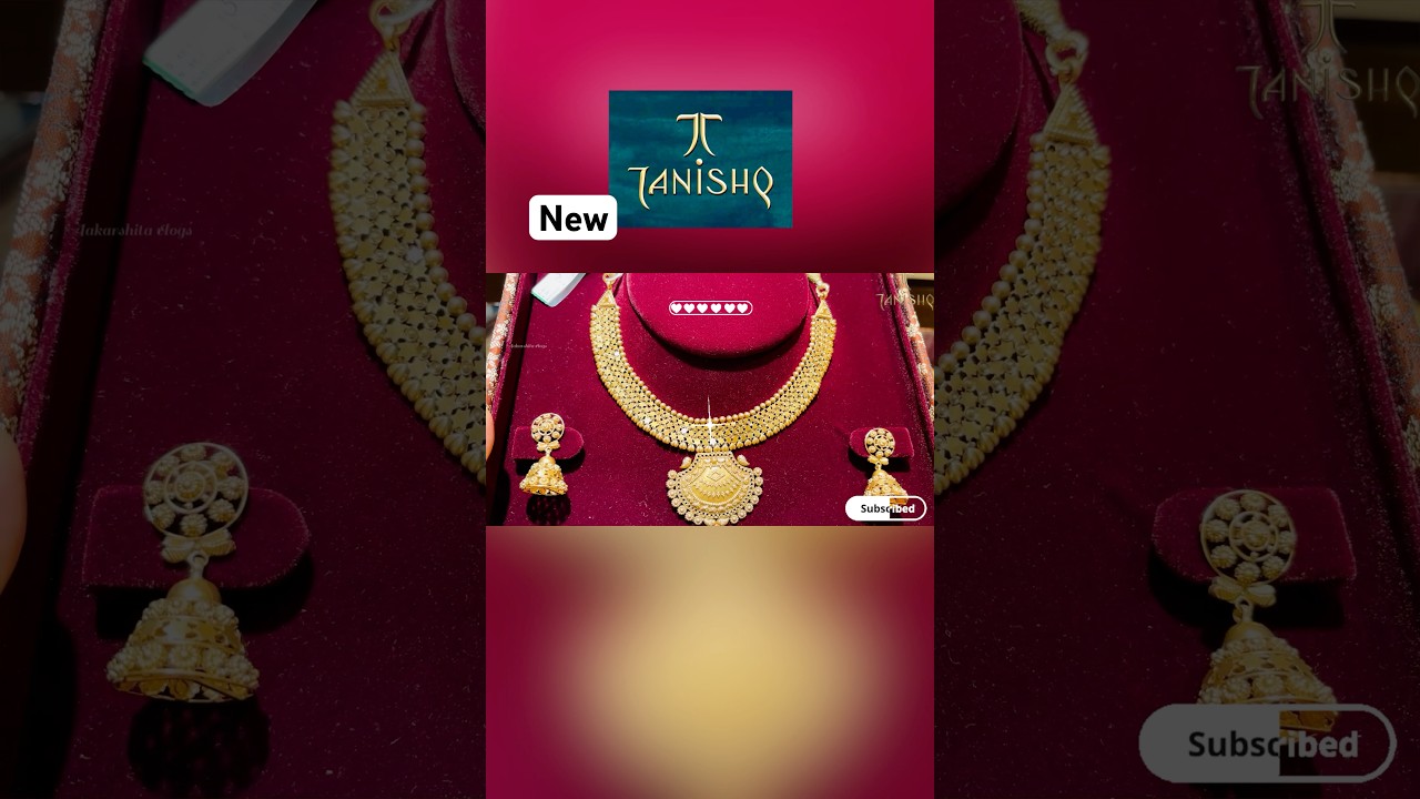 tanishq gold necklace set design 
