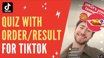TikTok Effect House Tutorial ✨QUIZ with ORDER and RESULT