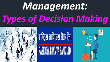TYPES OF DECISION || BANKING PREPARATION || Deepa Aryal