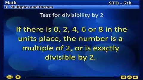 5th State board maths chapter 8 multiples and factors
