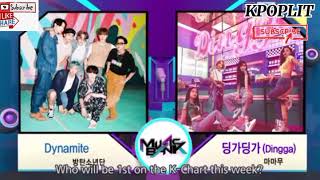 [ENG] 111320 BTS DYNAMITE VS MAMAMOO DINGGA FOR THIS WEEK NO.1 @MUSIC BANK