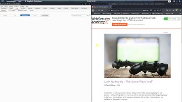 Stored XSS into anchor href attribute with double quotes HTML-encoded (Video solution, Audio)