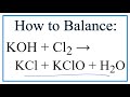 Balancing Chemical Equations Concepts