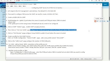 Configuring IGMP Service for EPON HGU in batches