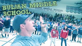 Speaking to Buljan Middle School