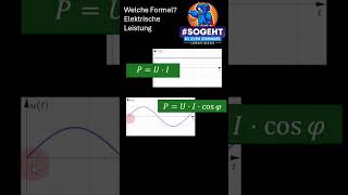Die Richtige Leistungsformel Gleichspannung, Wechselspannung Dreiphasenwechselspannung