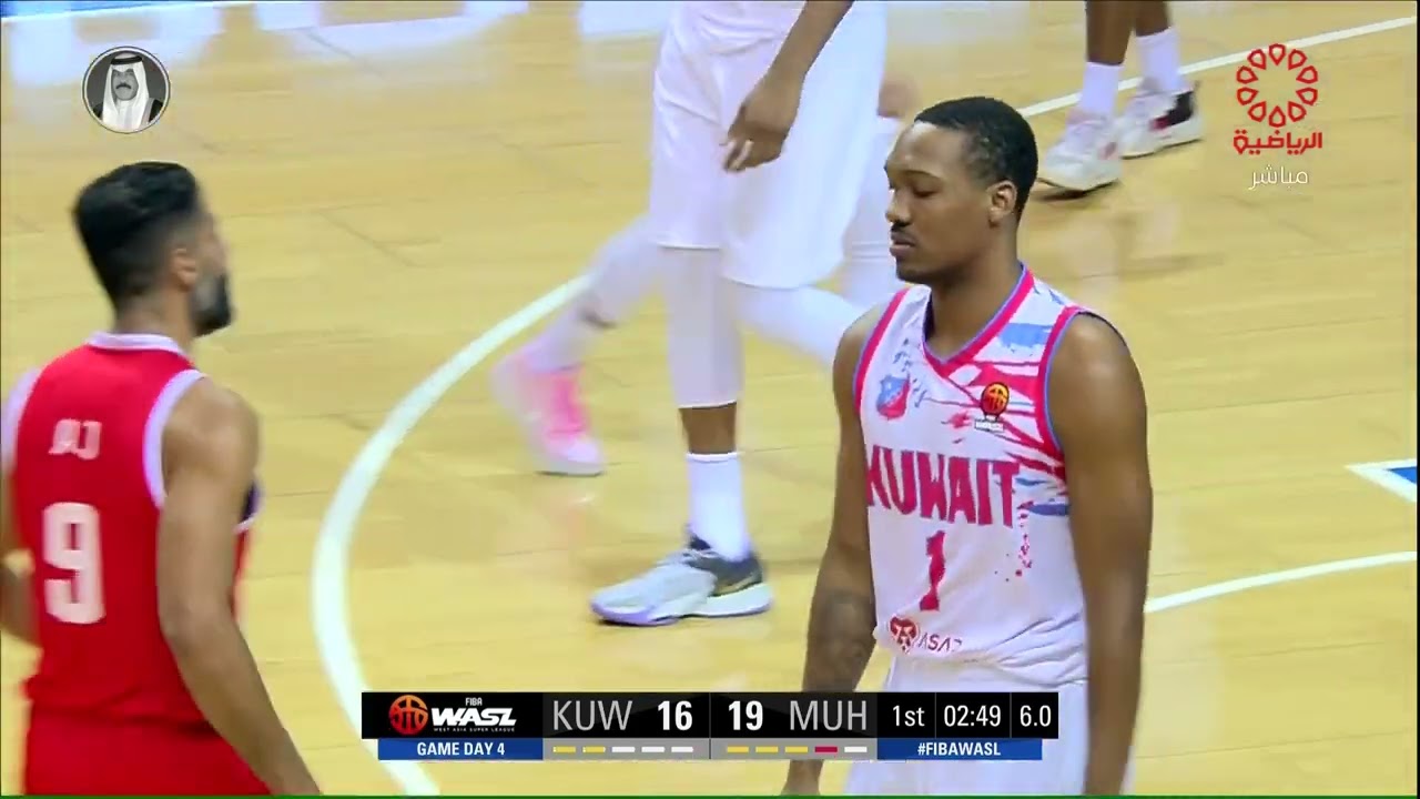 مباراة الكويت الكويتي × المحرق البحريني - دوري السوبر لغربي آسيا لكرة السلة - الأثنين 8/1/2024
