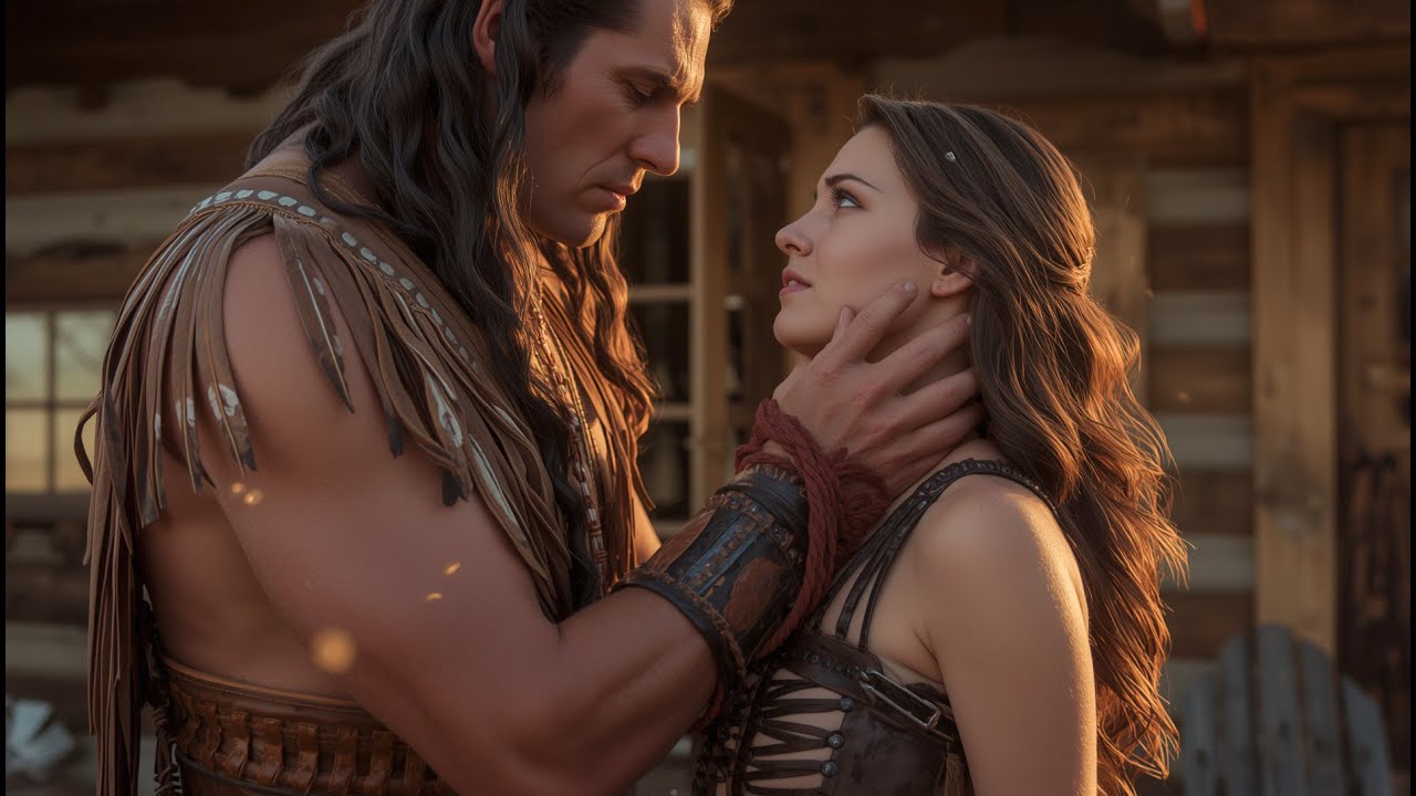 No Puedo Controlarme Contigo — Gigante Apache Advirtió Y Llevó A La Mujer A Su Cabaña.