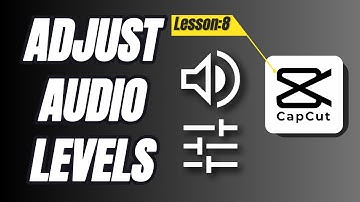 Adjust Audio Levels in Capcut PC - Lesson 8 Capcut Tutorial